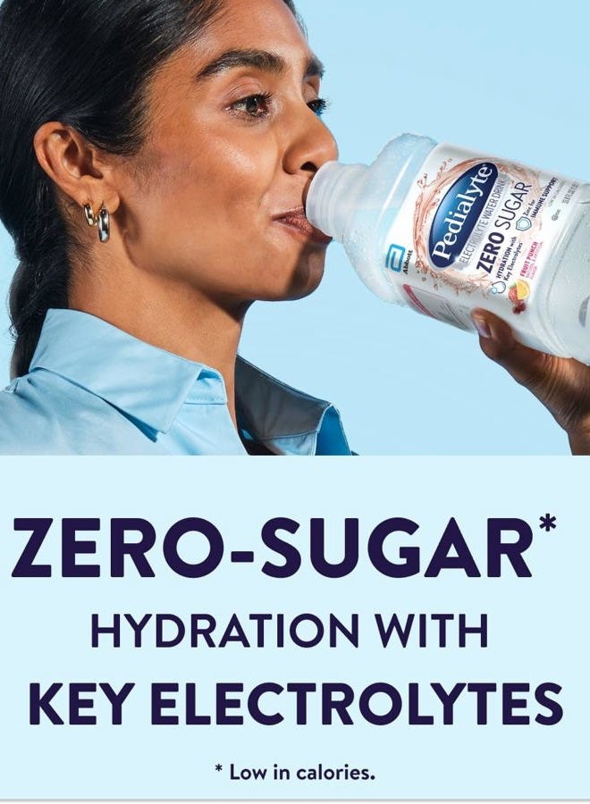 Pedialyte ماء إلكتروليتي مع صفر سكر | ترطيب مع إلكتروليتات أساسية | ترطيب رائع منخفض السعرات الحرارية | نكهة فواكه، 1 لتر، عبوة من 4 - Image 4